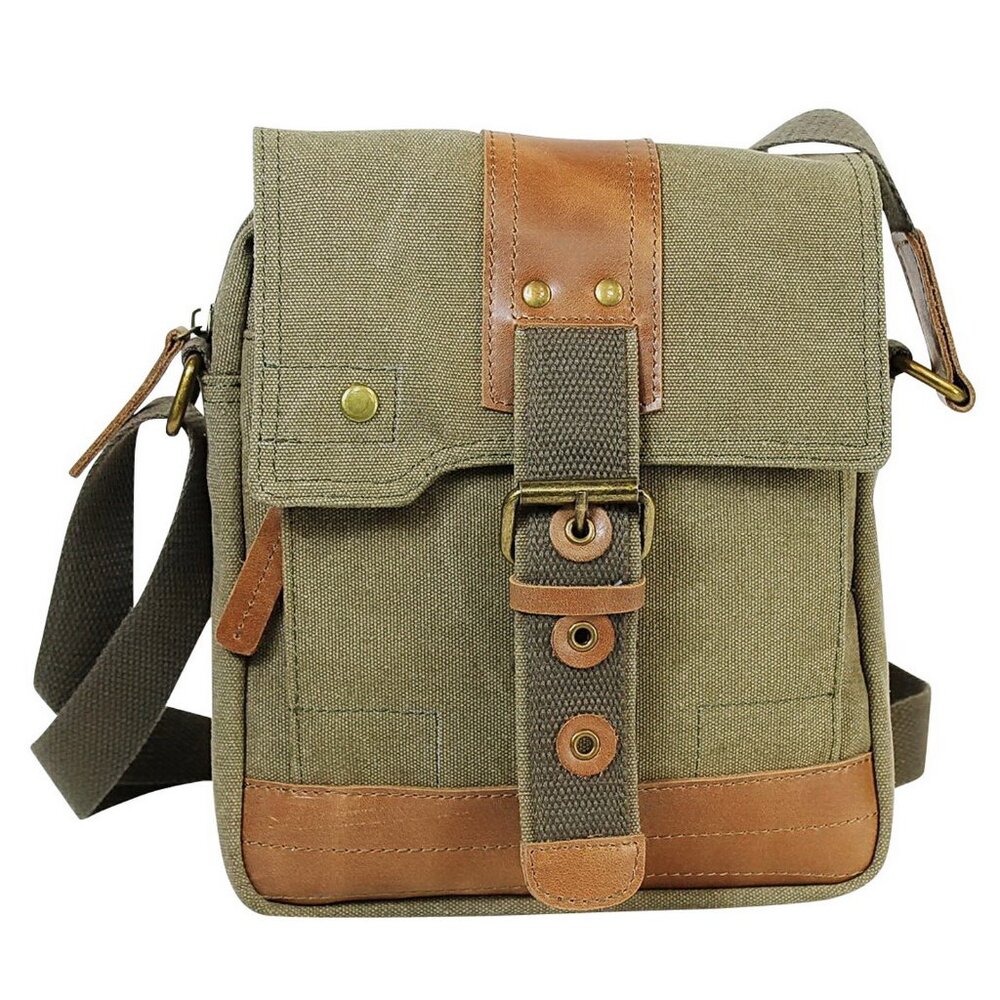 9" Tall Small Satchel Shoulder Bag C87GRN